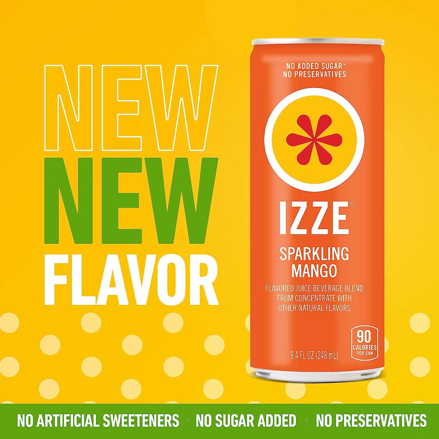 IZZE Sparkling Juice, Variety Pack, 8.4 Fl Oz Can (Pack of 24)