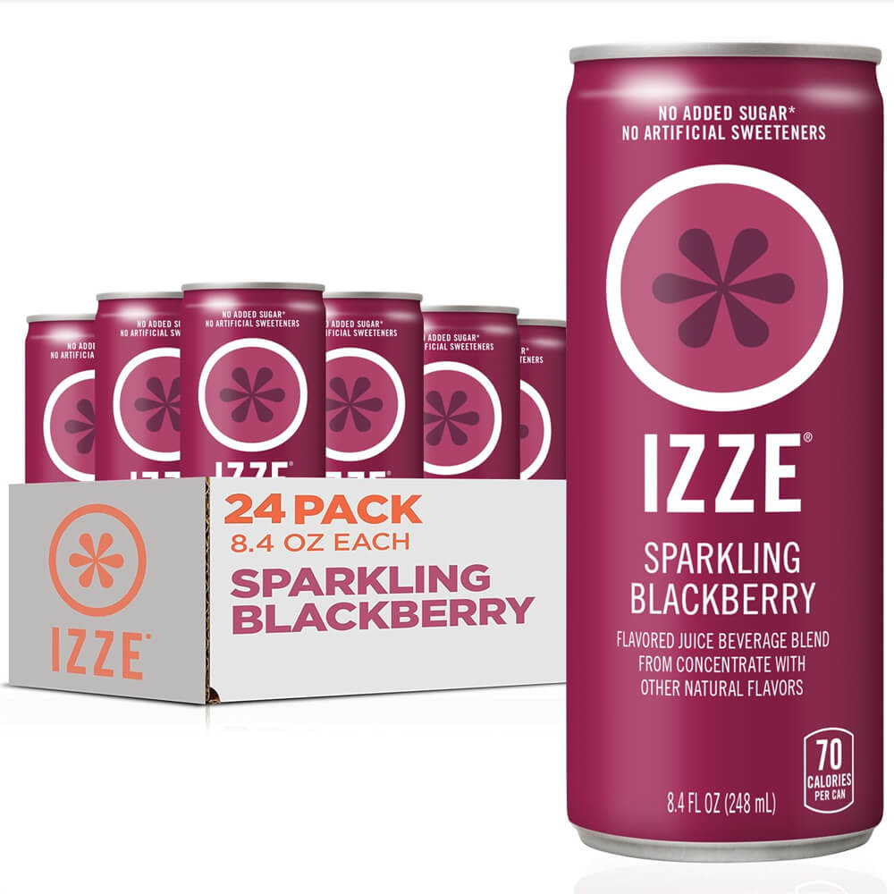 IZZE Sparkling Juice, Variety Pack, 8.4 Fl Oz Can (Pack of 24)