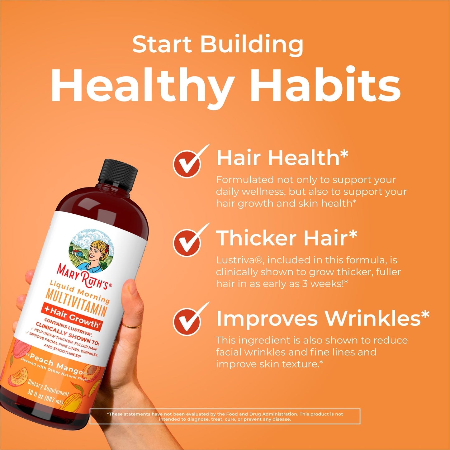 Liquid Morning Multivitamin + Hair Growth