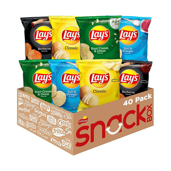 Lay's Potato Chips, 1 Ounce (Pack of 40)