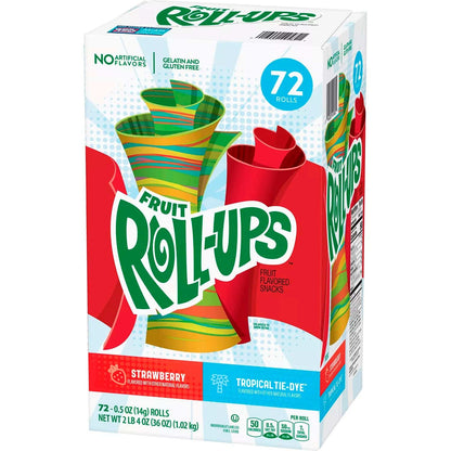 Fruit Roll-Ups, Fruit Snacks, Variety Pack – 0.5 oz – 72 ct