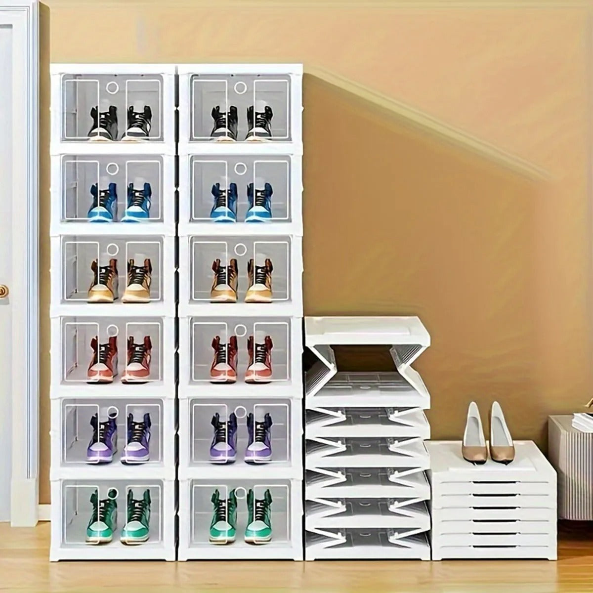 Fold Away Space Shoe Rack