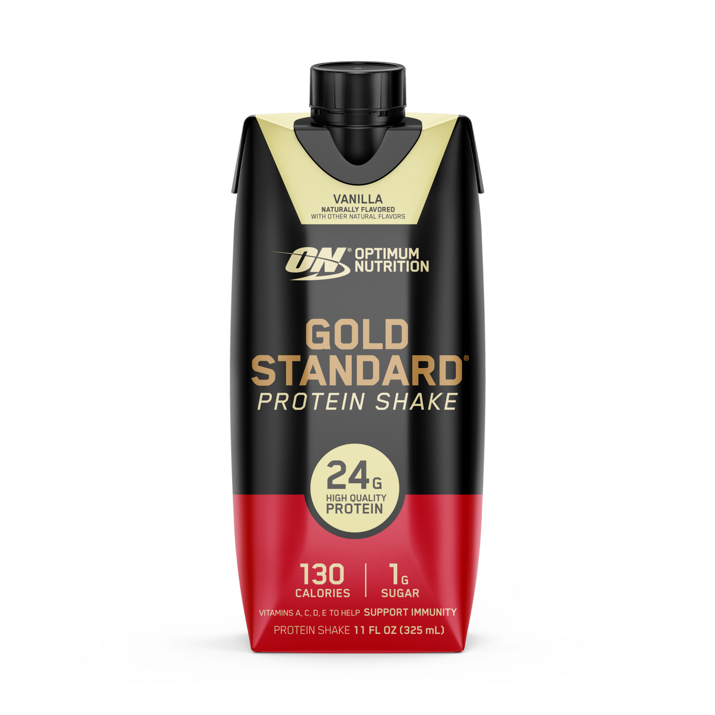 Optimum Nutrition ON Gold Standard Whey Protein Shake Ready To Drink RTD, 325ml - 100% Authentic, Choice of 4 / 12 Packs