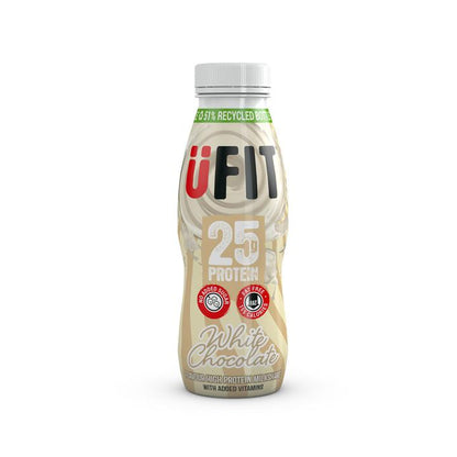 UFIT 25g High Protein Shake Drink, 10 x 330ML Carton - Promotes a Lean Body (NutriGrade B)