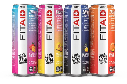 FITAID ENERGY + SPORTS RECOVERY 200mg CLEAN CAFFEINE (354ml x 12 Cans Carton)